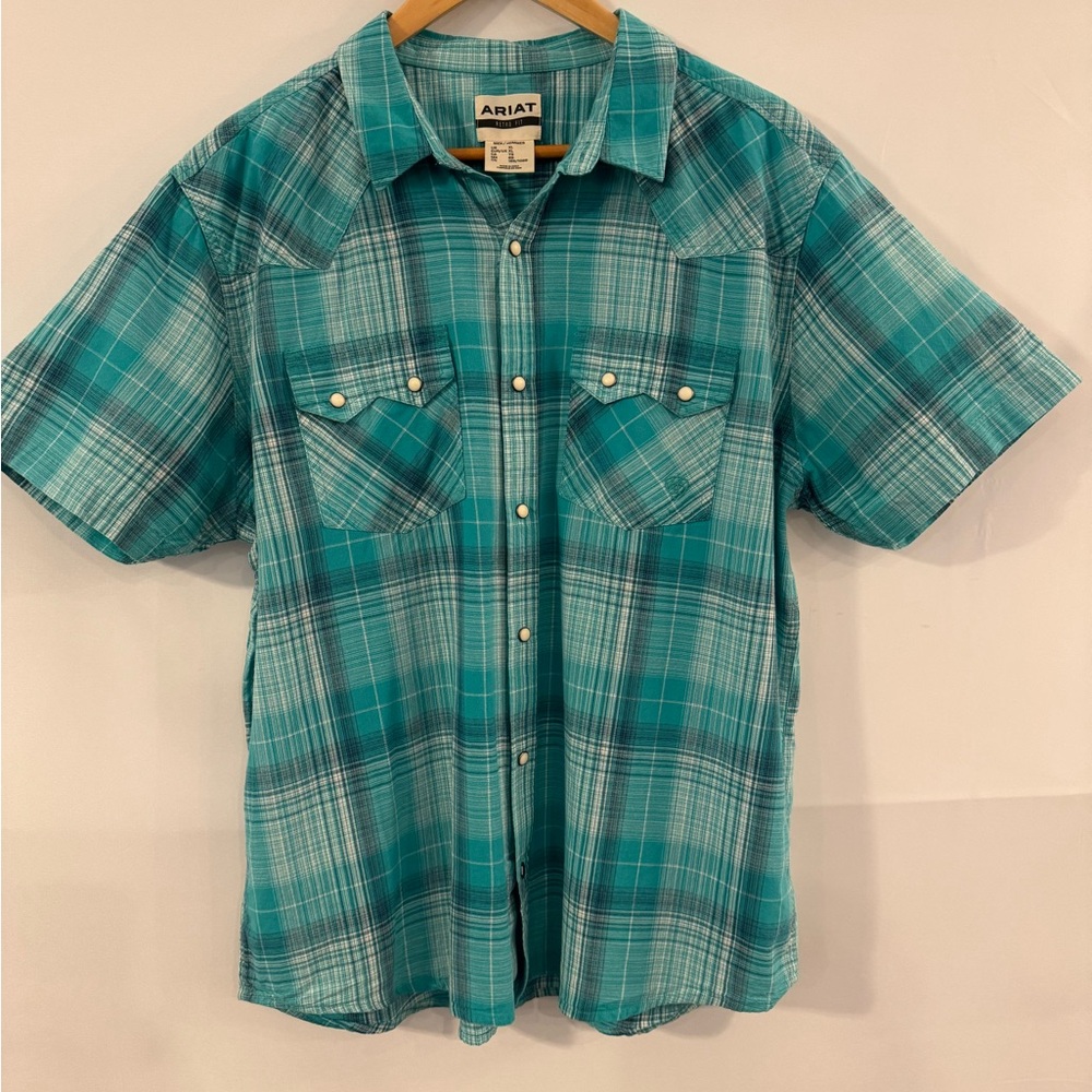 Ariat Men's Blue Plaid Shirt